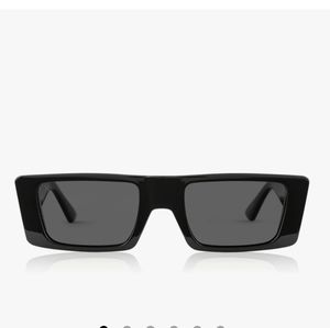 DIME Girls Night glossy black sunglasses